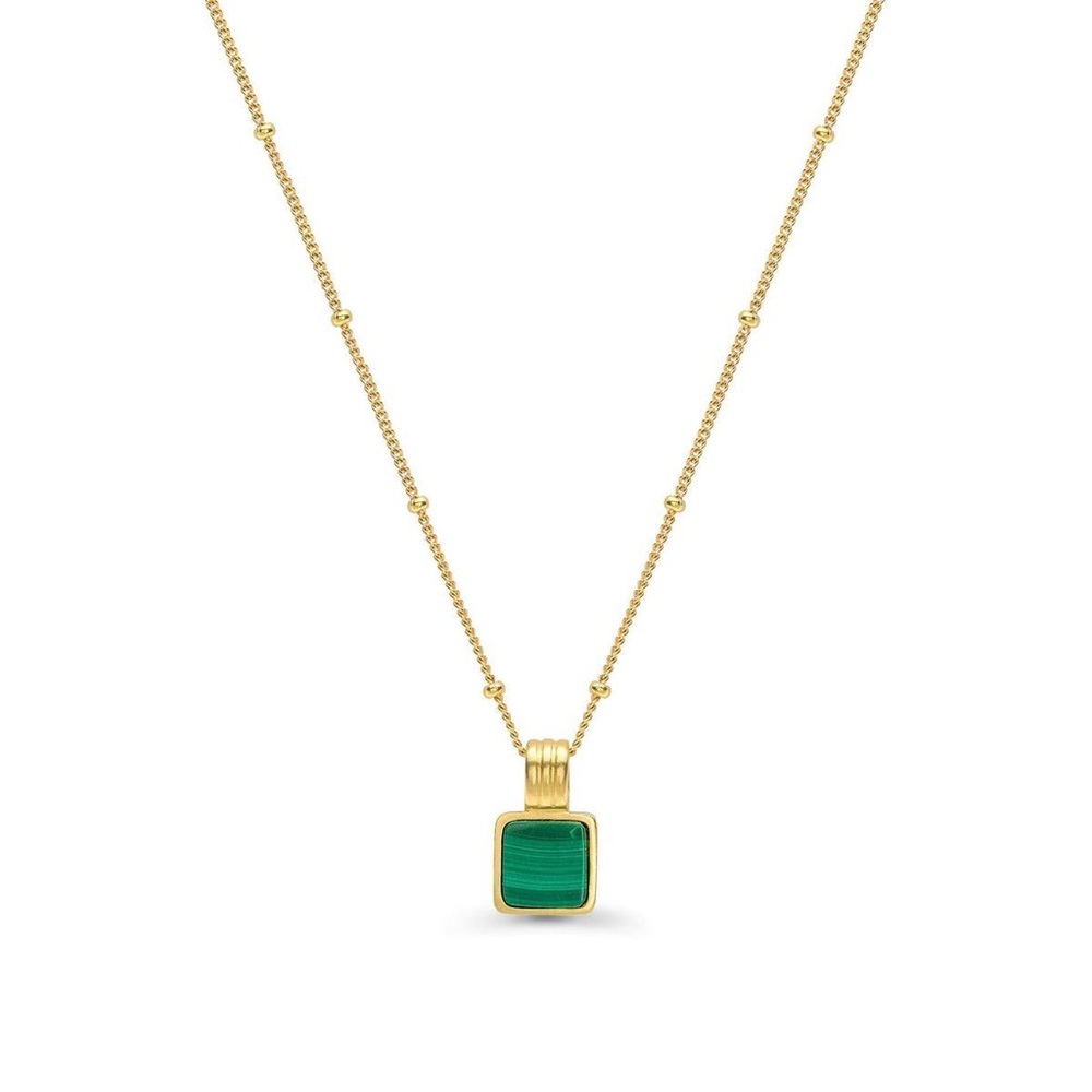 Missoma lucy williams square malachite necklace